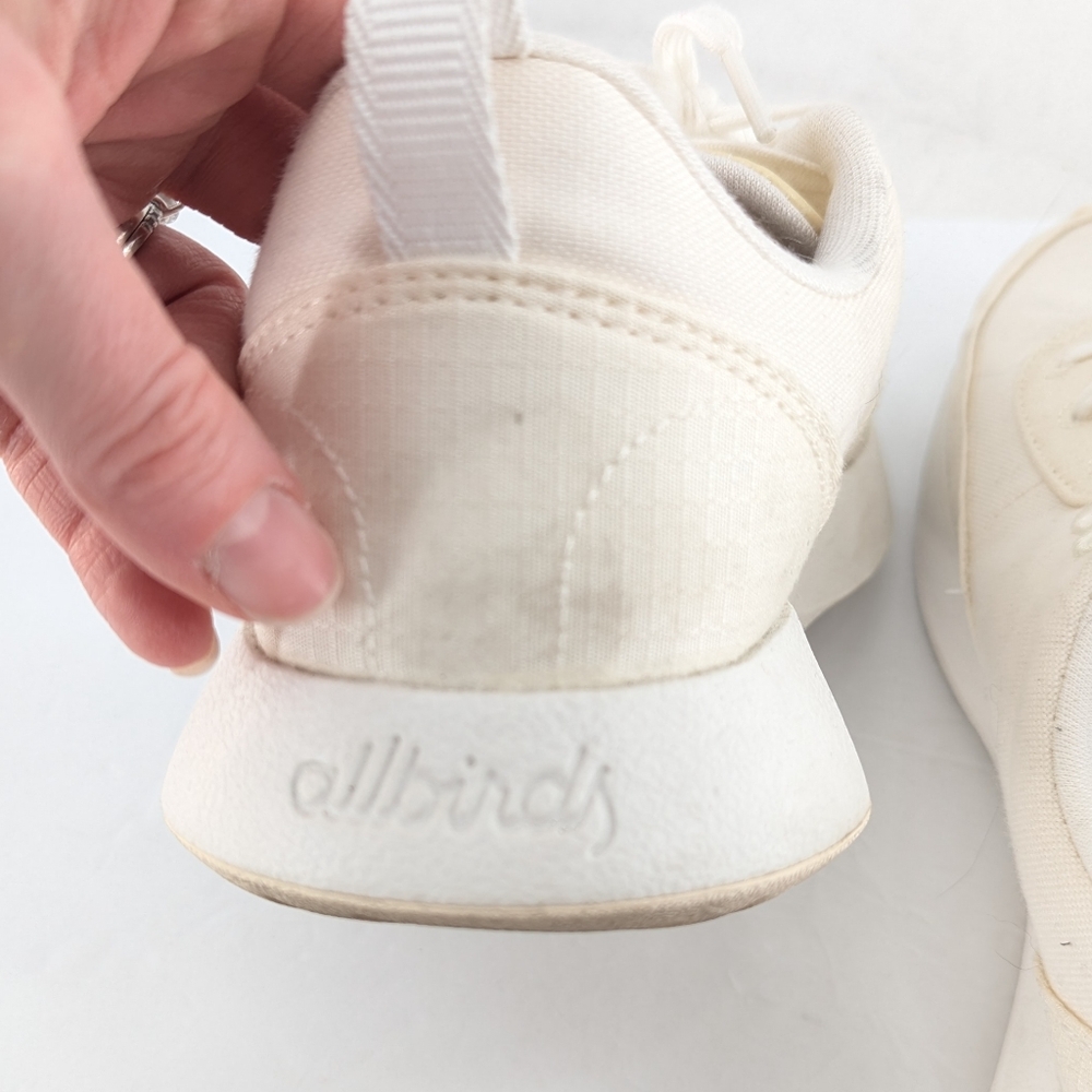 Allbirds Womens Couriers White Canvas Size 9 - Picture 5 of 10
